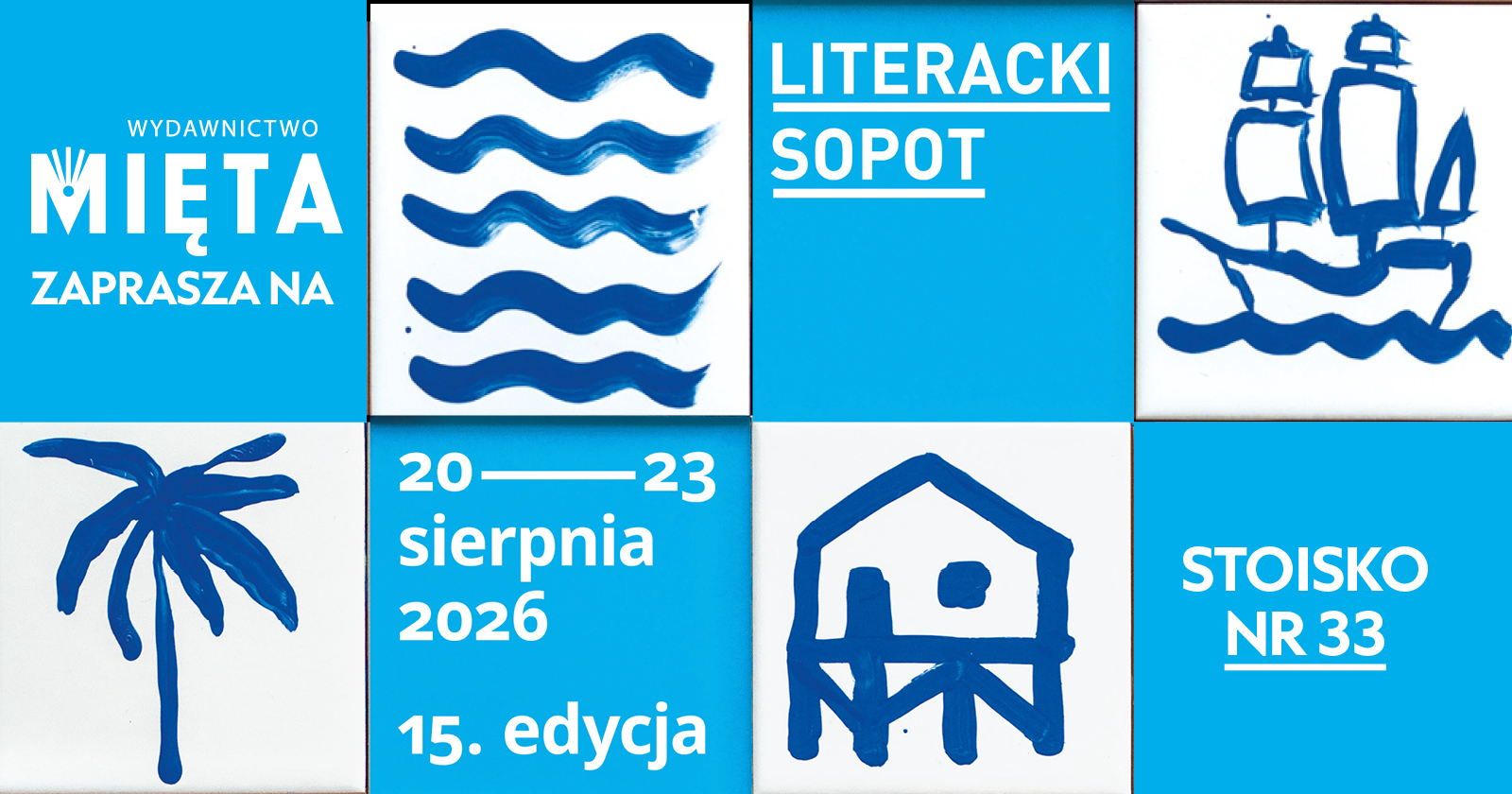 Sopot Literary Festival in Mint colors – booth no. 33 and author meetings