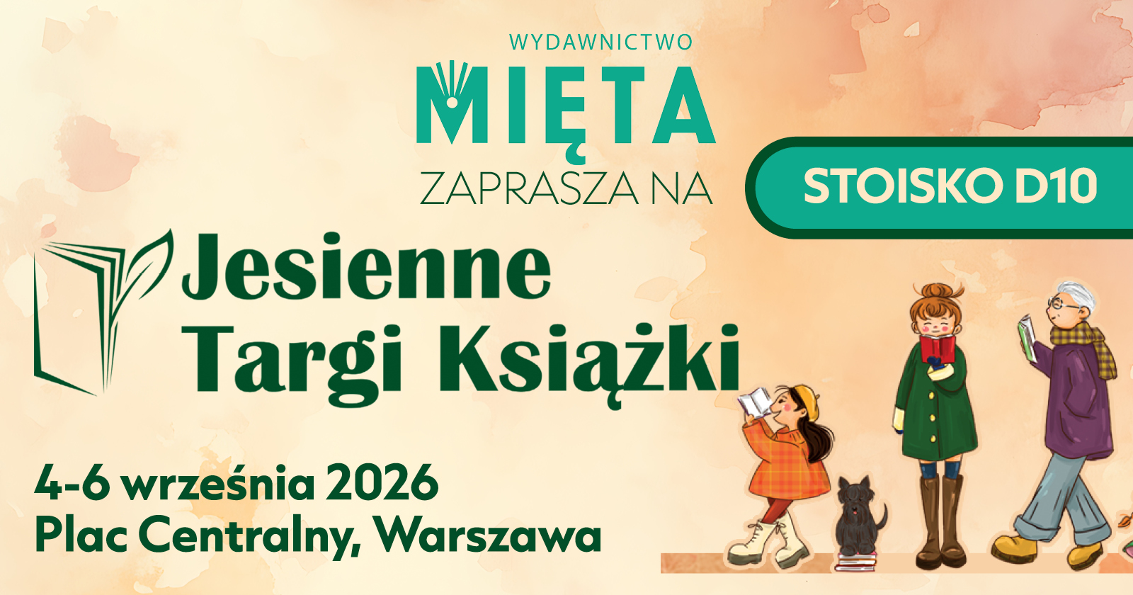 Mint Autumn Book Fair in Warsaw – invitation to booth D10